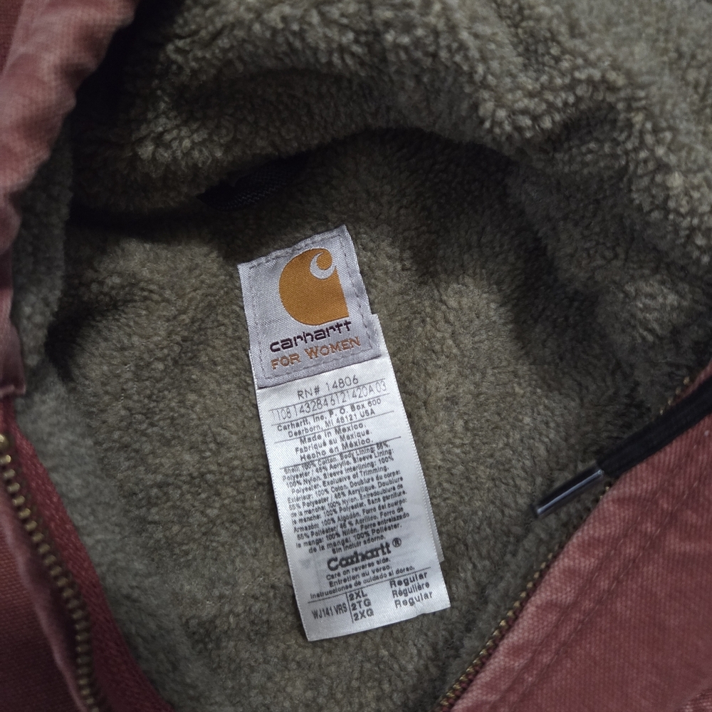 Carhartt Sierra Jacket Womens 2XL Sherpa‎ Lined - Picture 5 of 6